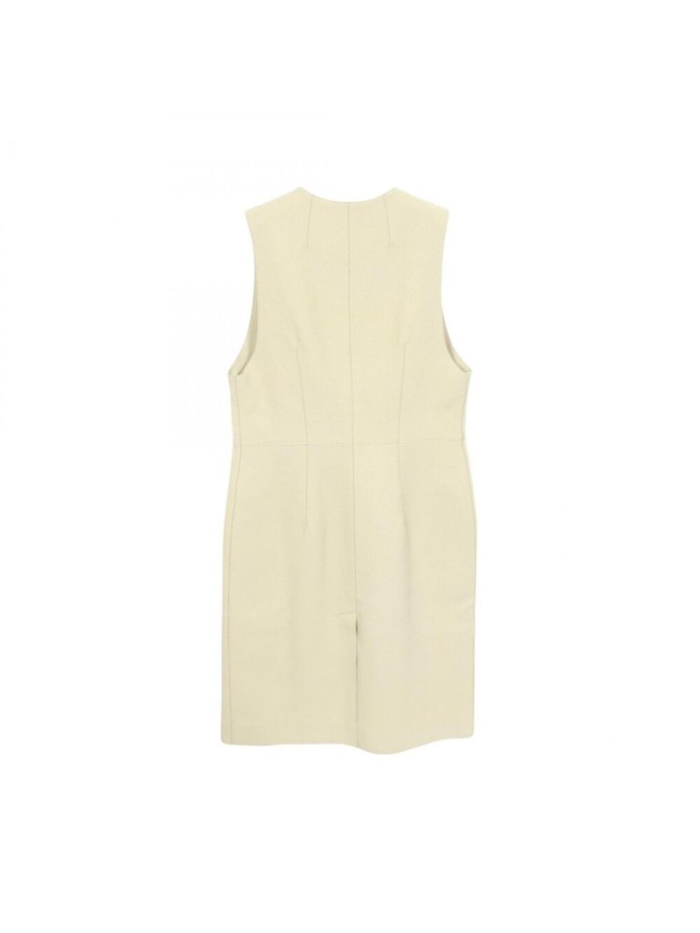 Hermes Vest Clou de Selle Series Button Gilet Ivory Leather - Picture 2 of 7